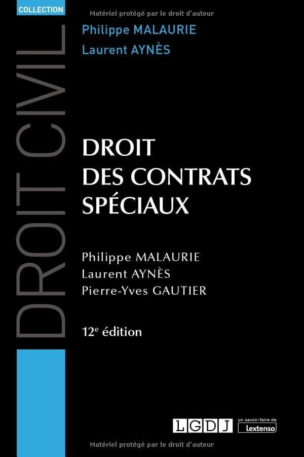 Droit des contrats spéciaux