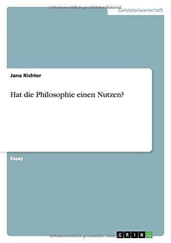 Hat die Philosophie einen Nutzen?