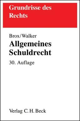 Allgemeines Schuldrecht. Grundrisse des Rechts