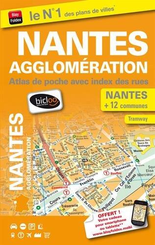 Nantes agglomération : plan de ville avec index des rues