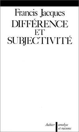 Différence et subjectivité