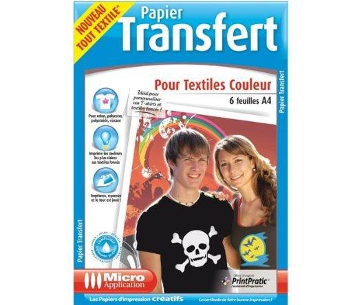 Transfert-Papier für farbige Textilien - DIN A4 - 6 Blatt