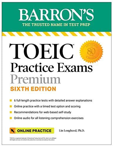 TOEIC Practice Exams: 6 Practice Tests + Online Audio, Sixth Edition (Barron's Test Prep)