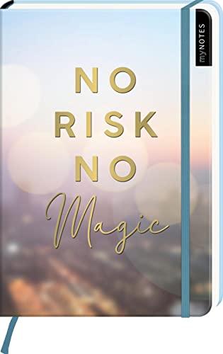 myNOTES Notizbuch A5: No Risk, no magic: Notebook medium, gepunktet | Für mehr Abenteuer: Ideal als Bullet Journal oder Tagebuch