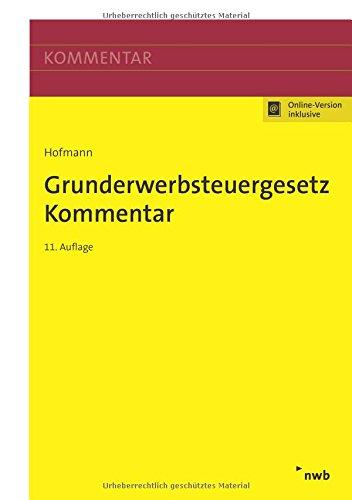 Grunderwerbsteuergesetz Kommentar