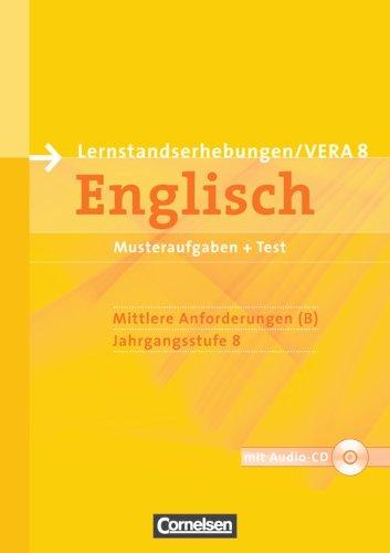 Vorbereitungsmaterialien für VERA - Englisch: 8. Schuljahr: Mittlere Anforderungen - Arbeitsheft mit Hör-CD