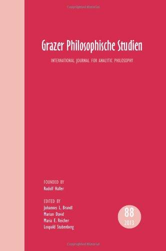 Grazer Philosophische Studien, Vol. 88 2013: International Journal for Analytic Philosophy