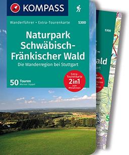 KOMPASS Wanderführer Naturpark Schwäbisch-Fränkischer Wald, Die Wanderregion bei Stuttgart, 50 Touren: mit Extra-Tourenkarte, GPX-Daten zum Download