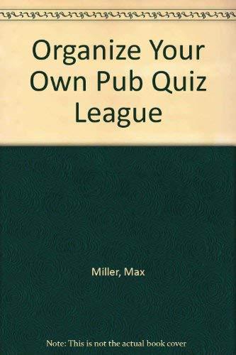 Organize Your Own Pub Quiz League