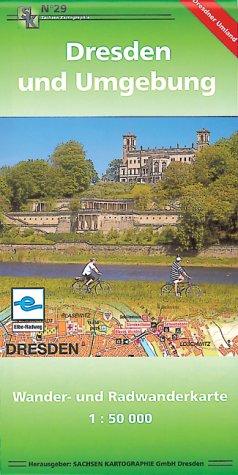 Dresden und Umgebung: Wander- und Radwanderkarte. 1:50 000