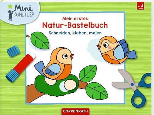 Mein erstes Natur-Bastelbuch: Schneiden, kleben, malen: 16 erste Bastel-Projekte, mit perforierten Seiten, ab 3 Jahren (Mini-Künstler)