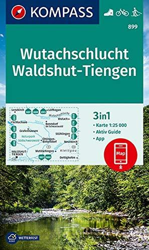 KV WK 899 Wutachschlucht 25T: 3in1 Wanderkarte 1:25000 mit Aktiv Guide inklusive Karte zur offline Verwendung in der KOMPASS-App. Fahrradfahren. Langlaufen. (KOMPASS-Wanderkarten)