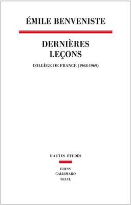 Dernières leçons : Collège de France, 1968 et 1969