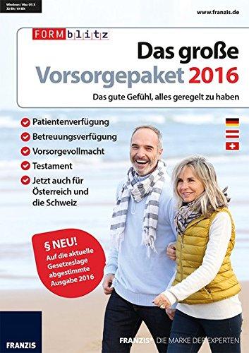 Das große Vorsorgepaket 2016