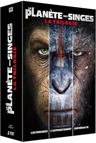 Coffret la planète des singes 3 films : les origines ; l'affrontement ; suprémacie [FR Import]