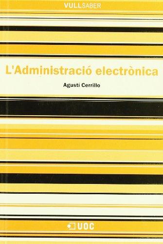 L'administració electrònica (VullSaber, Band 24)