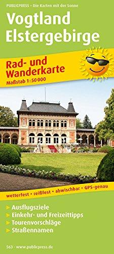 Vogtland - Elstergebirge: Rad- und Wanderkarte mit Ausflugszielen, Einkehr- & Freizeittipps Tourenvorschlägen und Straßennamen, wetterfest, reißfest, abwischbar GPS-genau. 1:50000