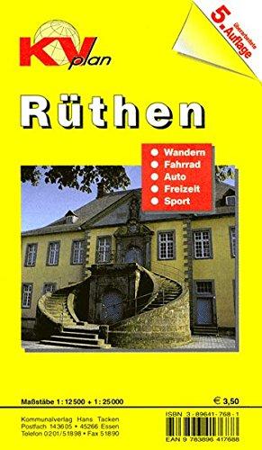 Rüthen: 1:12.500 Stadtplan mit Freizeitkarte 1:25.000 mit Wanderwegen und Radrouten (KVplan Sonderausgaben)