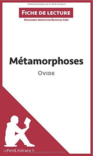 Métamorphoses d'Ovide (Fiche de lecture) : Analyse complète et résumé détaillé de l'oeuvre