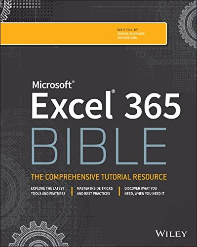 Microsoft Excel 365 Bible