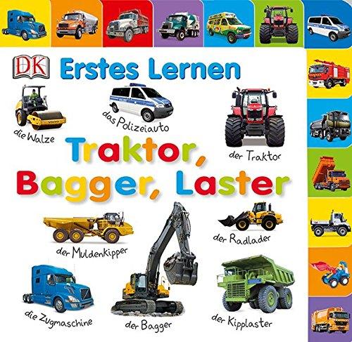 Erstes Lernen. Traktor, Bagger, Laster: Pappbilderbuch mit Griff-Register und über 100 Fotos ab 1 Jahr