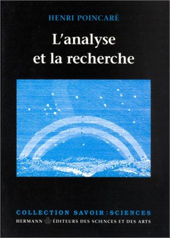 L'Analyse et la recherche