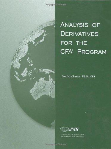 Analysis of Derivatives for the Cfa Program