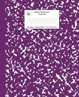 Marble Composition Notebook College Ruled: Purple Marble Notebooks, School Supplies, Notebooks for School (Notebooks College Ruled, Band 13)