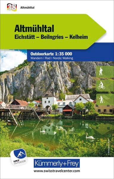 Altmühltal Nr. 38 Outdoorkarte Deutschland 1:35 000: Eichstätt, Beilngries, Kelheim, free Download mit HKF Outdoor App (Kümmerly+Frey Outdoorkarten Deutschland)