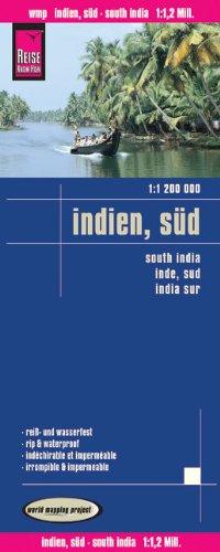 Reise Know-How Landkarte Indien, Süd (1:1 200 000): Kartenbild 2seitig, Exakte Höhenlinien, Höhenschichten-Relief, GPS-tauglich durch Gradnetz, klassifiziertes Straßennetz, ausführlicher Ortsindex