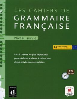 Les cahiers de grammaire/Les 18 thèmes les plus importants pour atteindre le niveau A2. Niveau survie