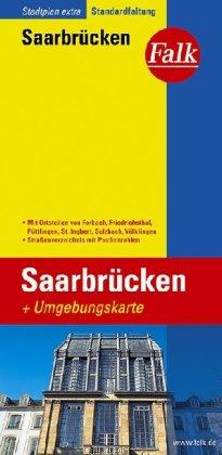 Falk Stadtplan Extra Standardfaltung Saarbrücken