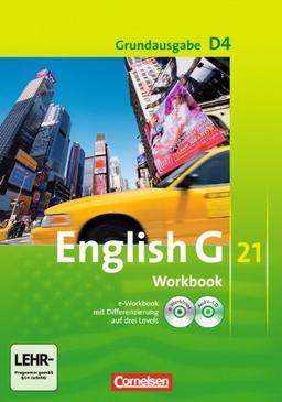 English G 21 - Grundausgabe D: Band 4: 8. Schuljahr - Workbook mit CD-ROM (e-Workbook) und CD