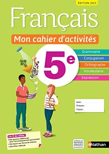 Français, mon cahier d'activités 5e