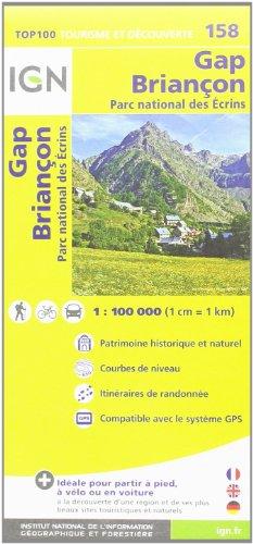 IGN 1 : 100 000 Gap Briancon: Top 100 Tourisme et Découverte. Patrimoine historique et naturel / Courbes de niveau / Routes et chemins / Itinéaires de randonnée / Compatible GPS (Ign Map)