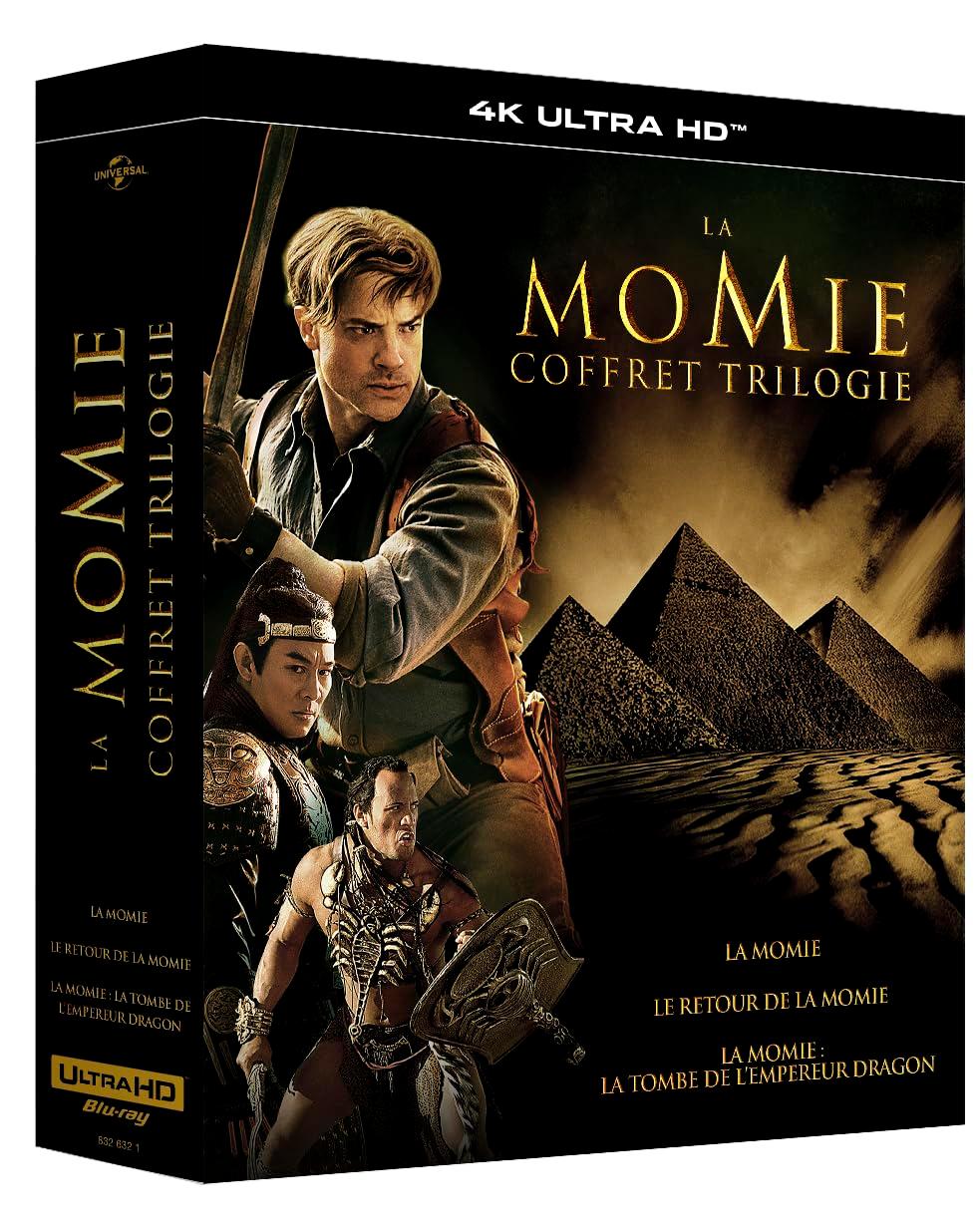 La momie - la trilogie : la momie + le retour de la momie + la tombe de l'empereur dragon 4k ultra hd [Blu-ray] [FR Import]