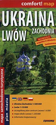 Ukraina Zachodnia Lwów 1:500 000 Mapa laminowana