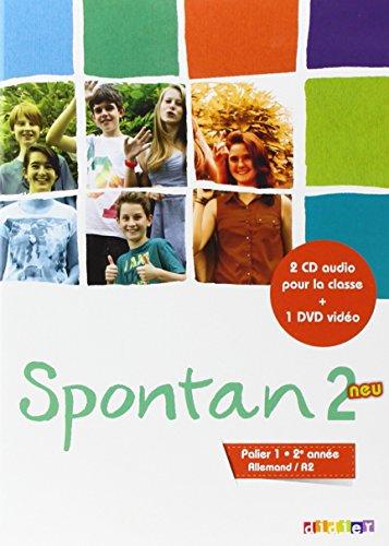 Spontan neu 2, allemand A2 : palier 1, 2e année : 2 CD audio pour la classe + 1 DVD vidéo