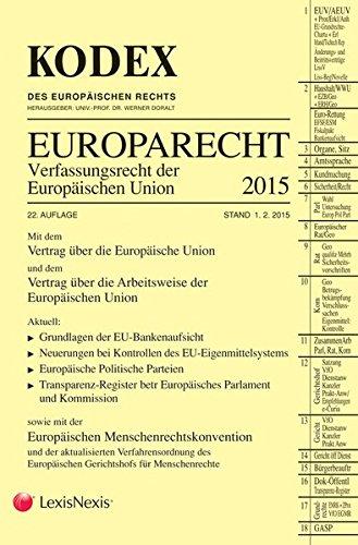 KODEX EU-Verfassungsrecht (Europarecht) 2015