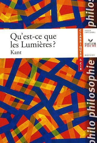 Qu'est-ce que les Lumières ?