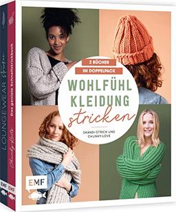 Wohlfühlkleidung stricken – Skandi-Strick und Chunky-Love: 2 Bücher im Doppelpack: Pullover, Cardigans, Sweatpants, Socken und mehr in Größe XXS–XXL