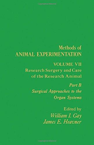 Methods of Animal Experimentation: Research Surgery and Care of the Research Animal : Part B, Surgical Approaches to the Organ Systems