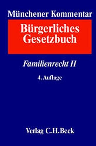 Münchener Kommentar zum Bürgerlichen Gesetzbuch Bd. 8: Familienrecht II, §§ 1589-1921, SGB VIII: Rechtsstand: 20011001