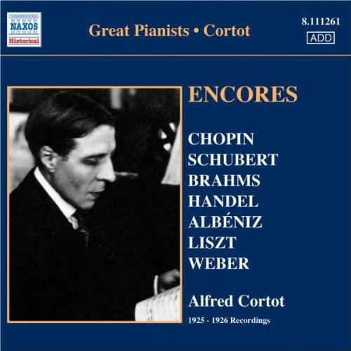 GREAT PIANISTS  Alfred Cortot 78rpm recordings Encores