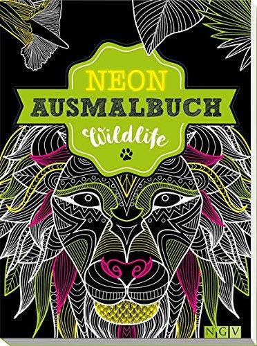 Wildlife Neon-Ausmalbuch