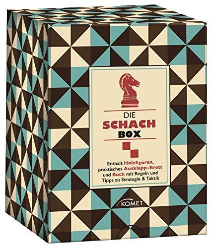 Die Schach-box: Enthält Holzfiguren, praktisches Ausklapp-Brett und Buch mit Regeln und Tipps zu Strategie & Taktik