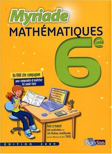 Mathématiques, 6e : manuel de l'élève