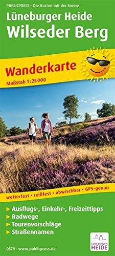 Lüneburger Heide, Wilseder Berg: Wanderkarte mit Ausflugszielen und Freizeittipps, wetterfest, reissfest, abwischbar, GPS-genau. 1:25000 (Wanderkarte/WK)