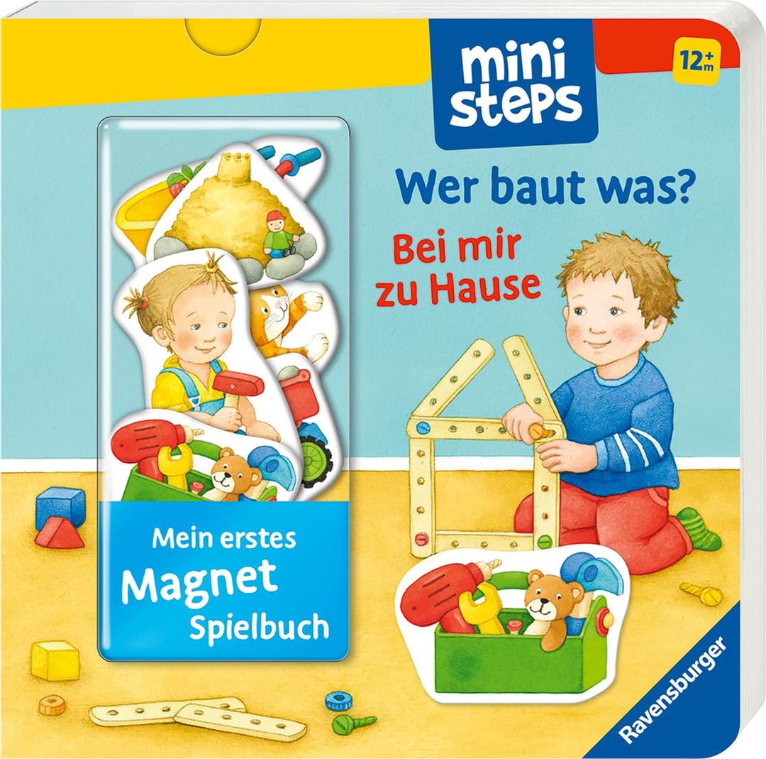 Mein erstes Magnetbuch: Wer baut was? Bei mir zu Hause