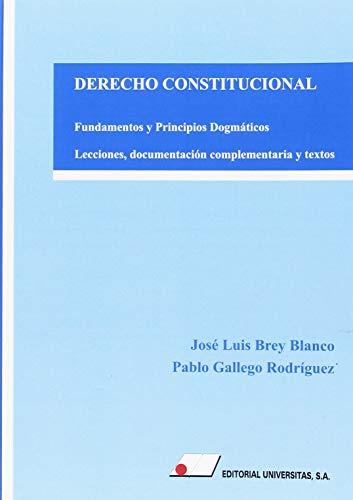 Derecho constitucional : fundamentos y principios dogmáticos : lecciones, documentación complementaria y textos